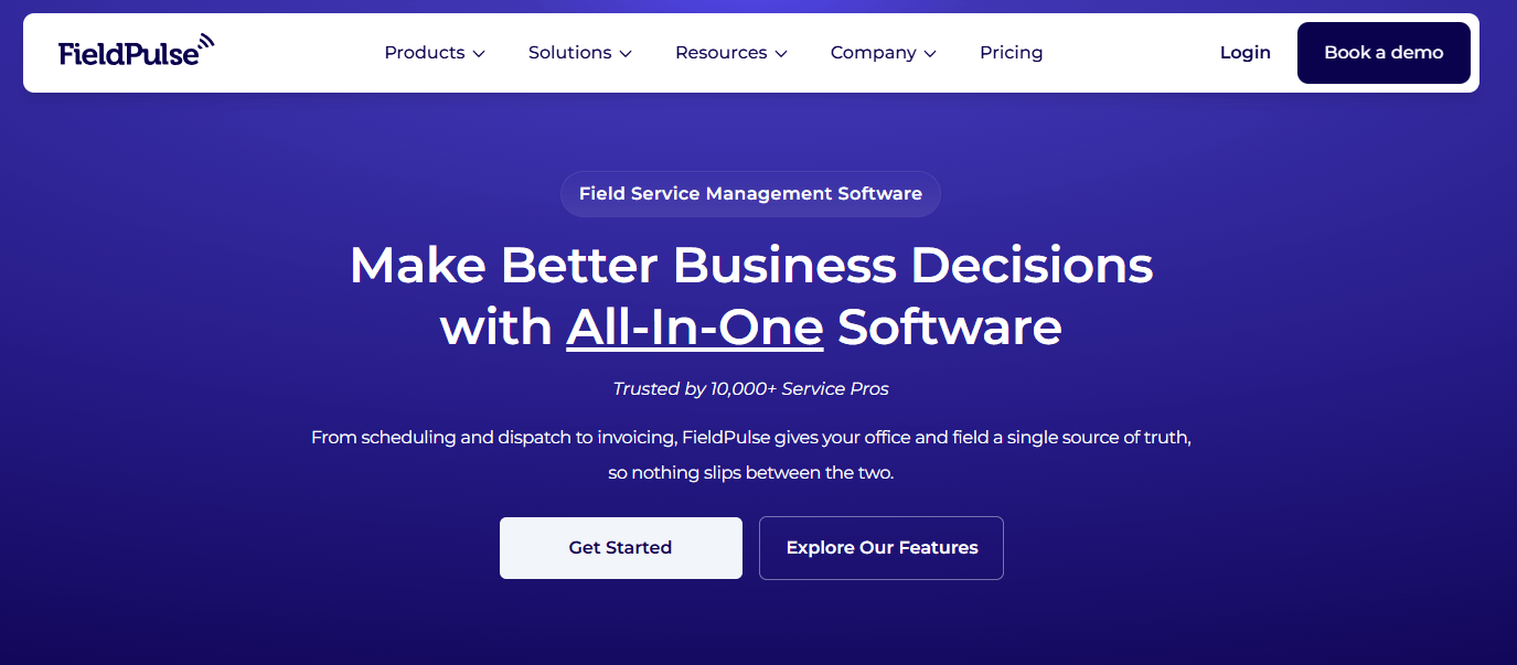 fieldpulse homepage