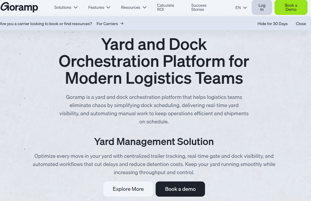 goramp homepage