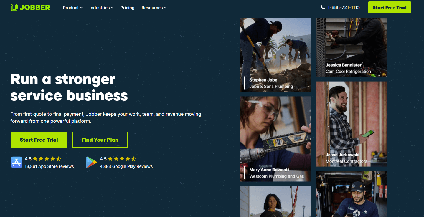 jobber homepage