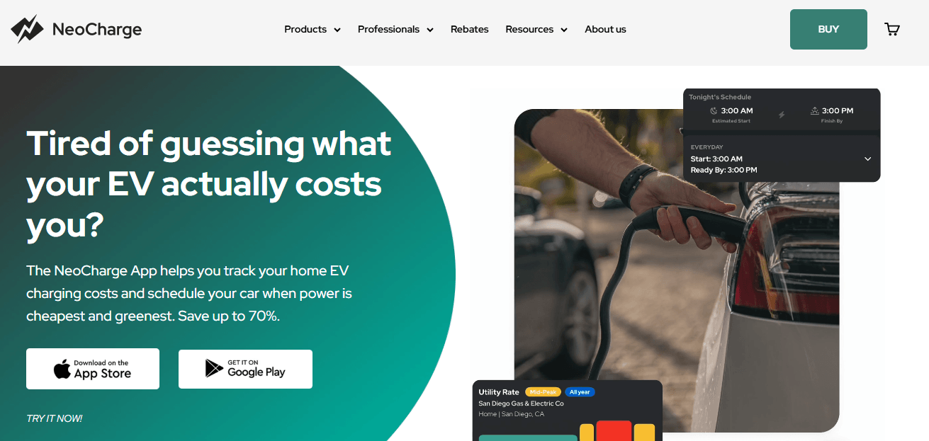 neocharge homepage