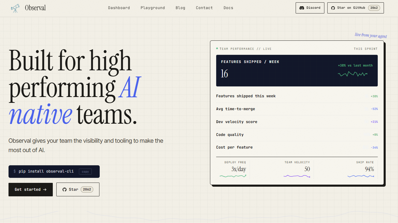 observal homepage