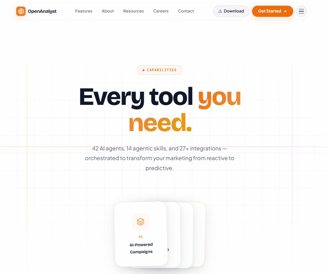 openanalyst homepage