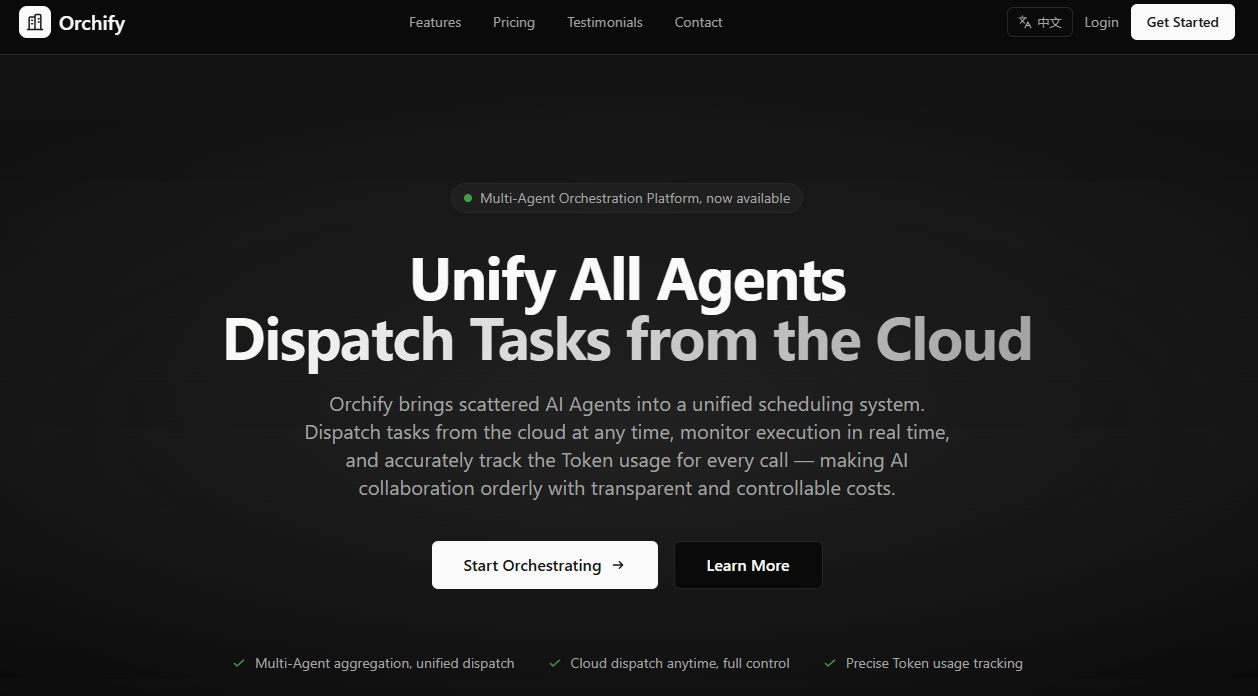 orchify homepage