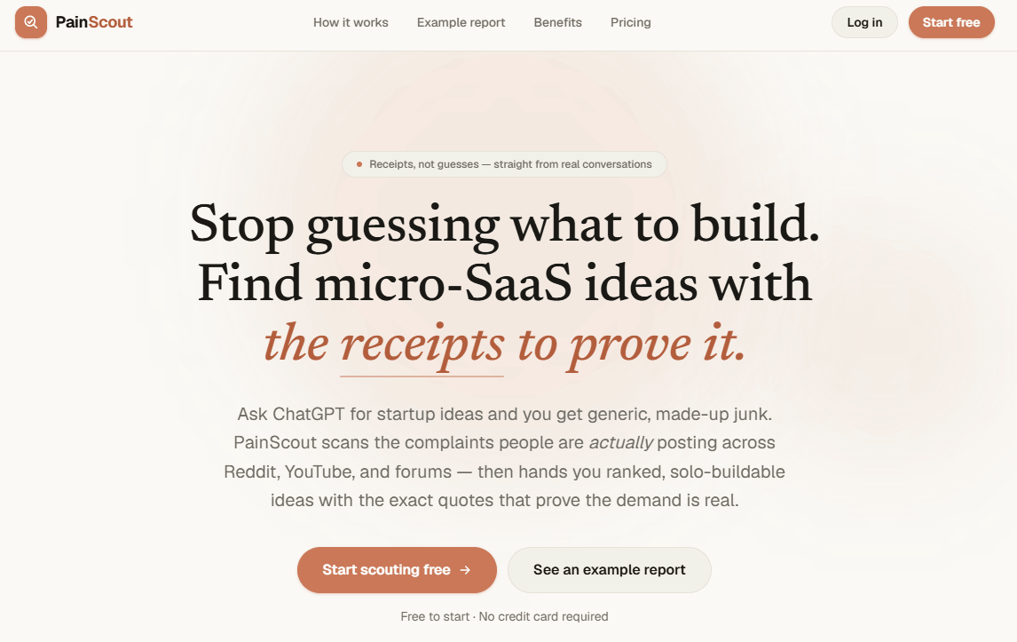 painscout homepage