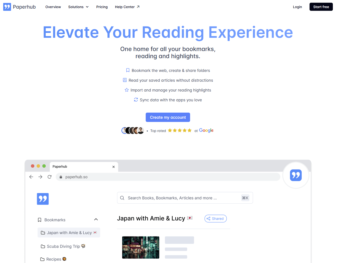 paperhub homepage