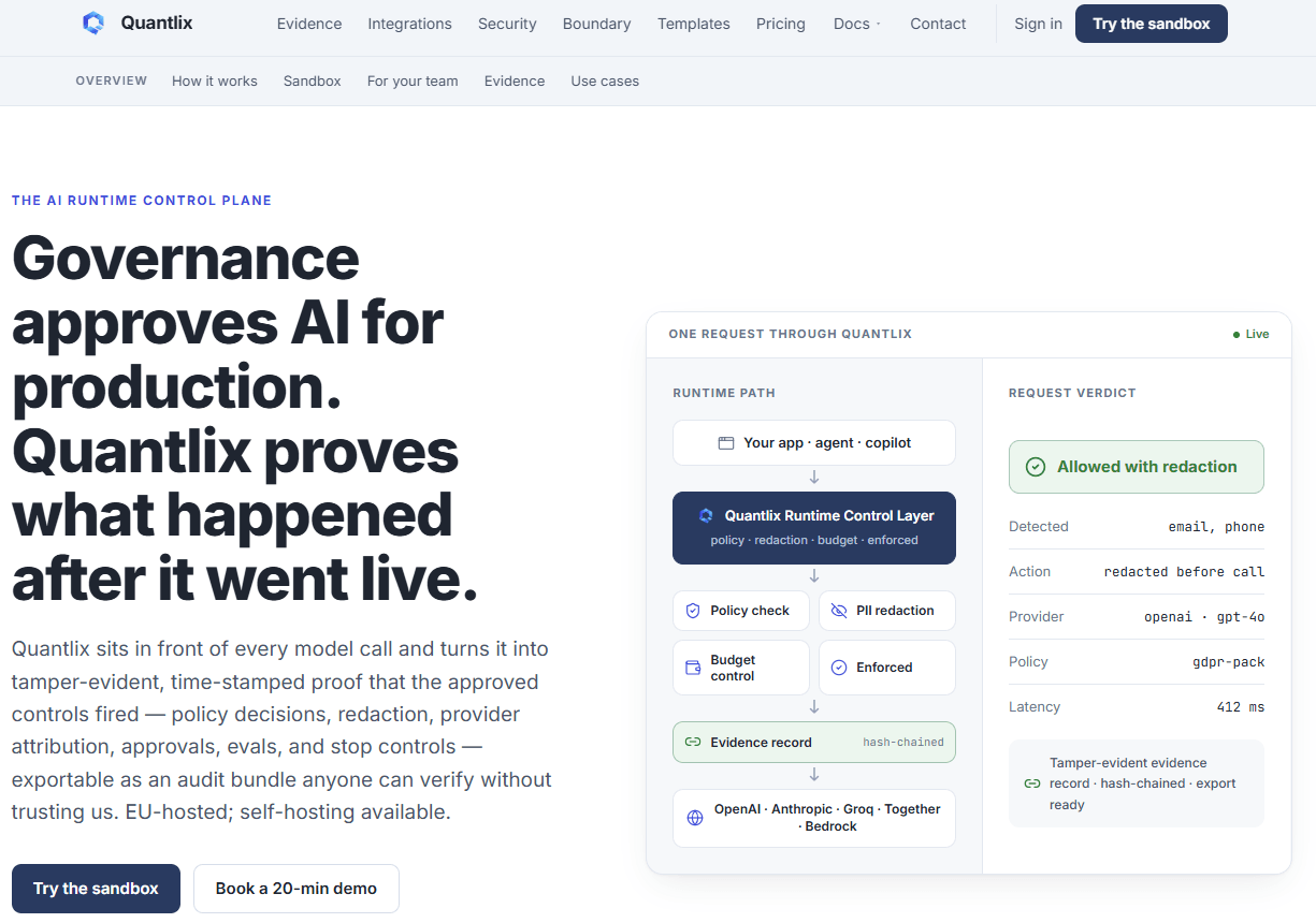 quantlix homepage