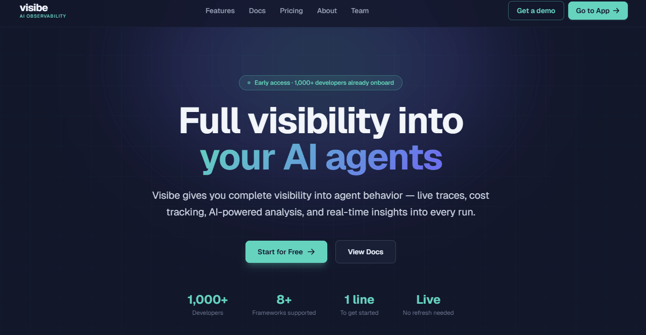 visibe homepage