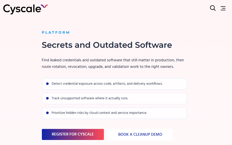 cyscale homepage