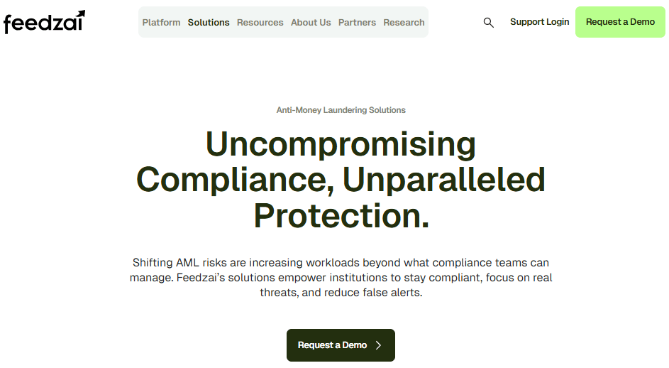 feedzai homepage