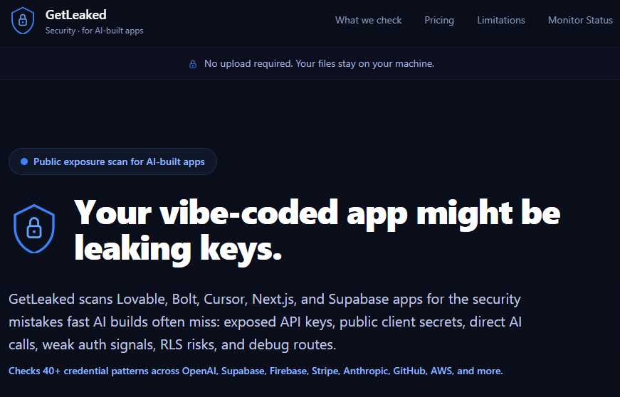 getleaked homepage