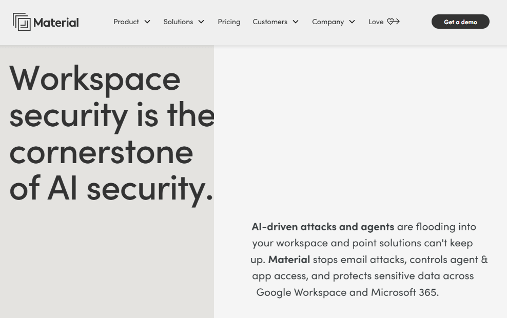 material homepage