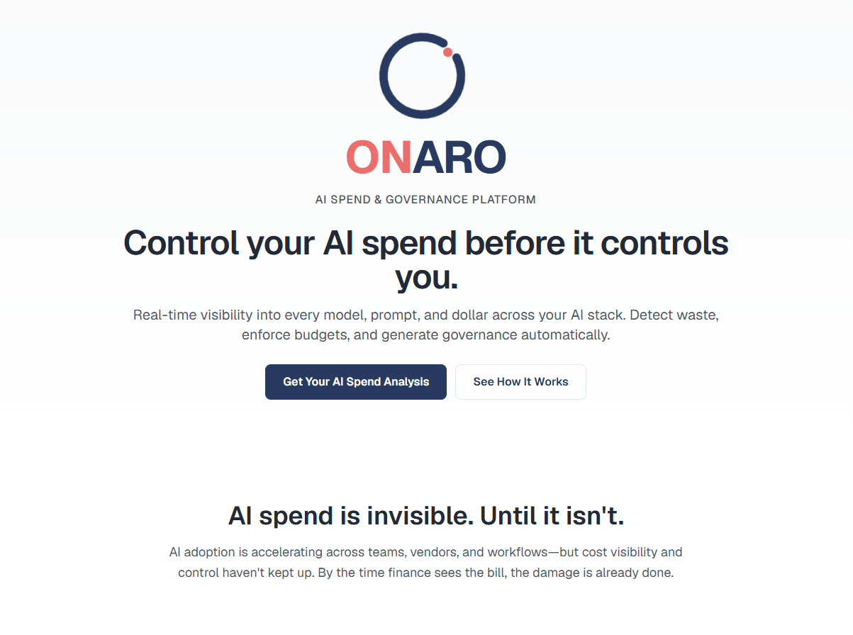 onaro homepage