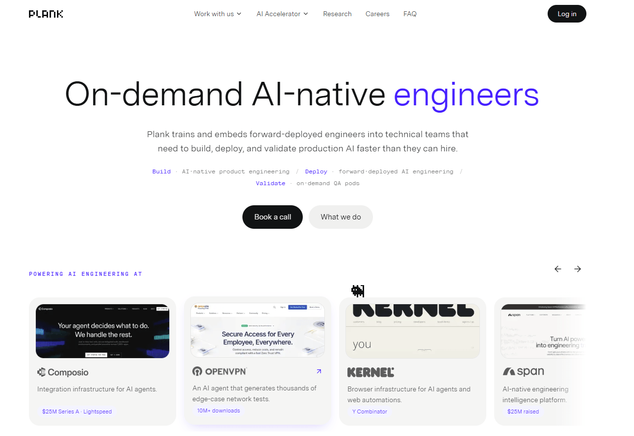 plank homepage