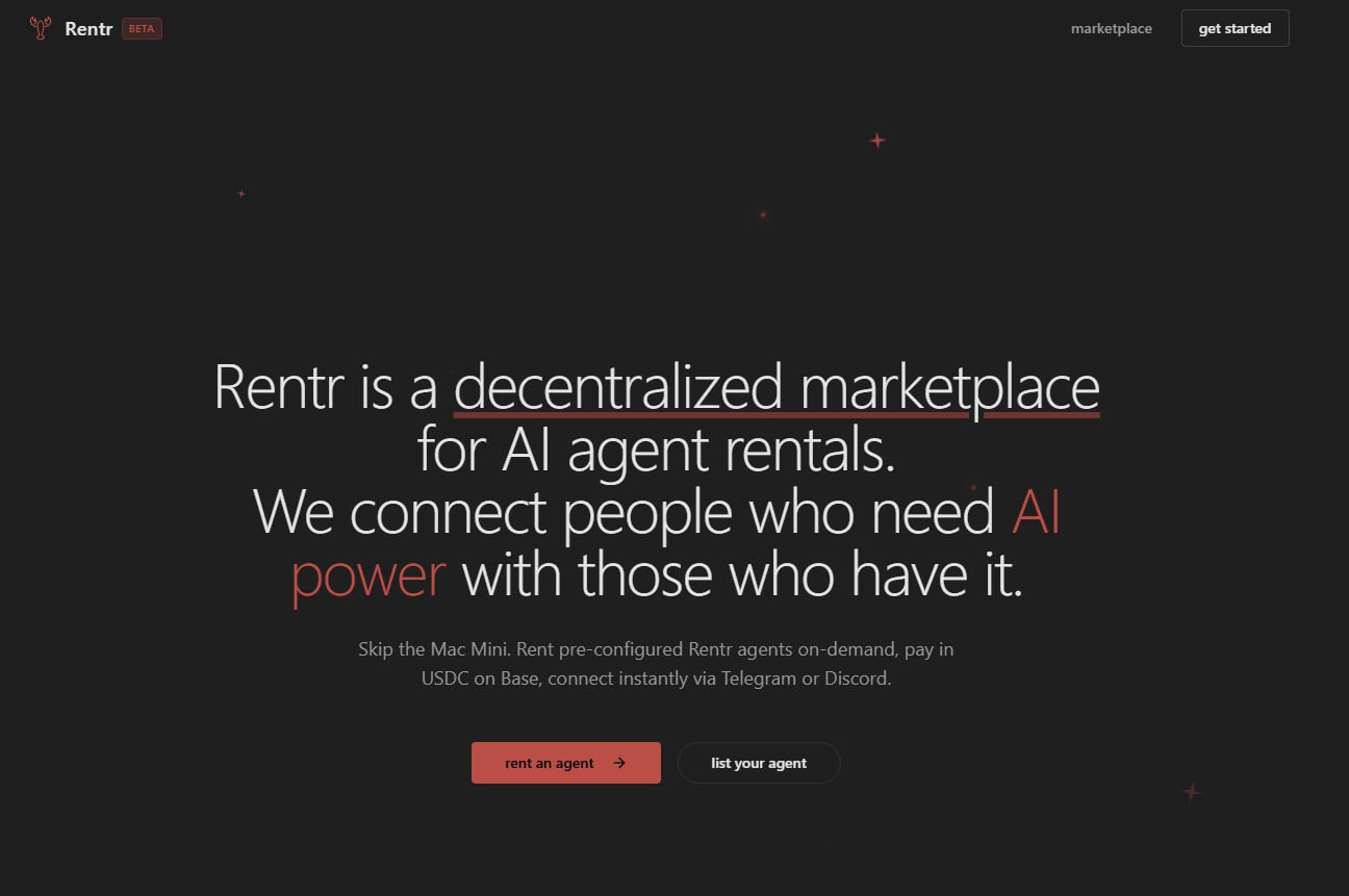 rentr homepage