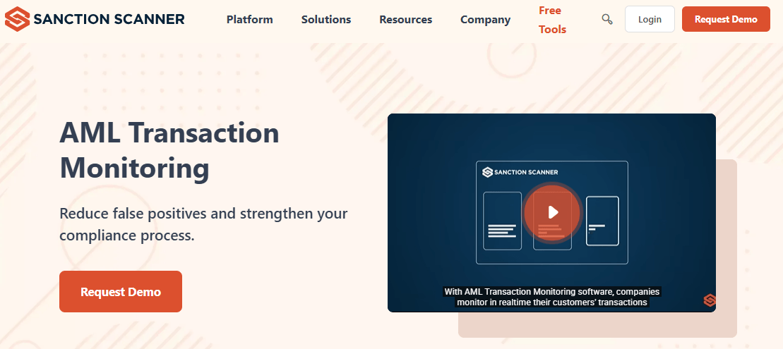 sanctionscanner homepage