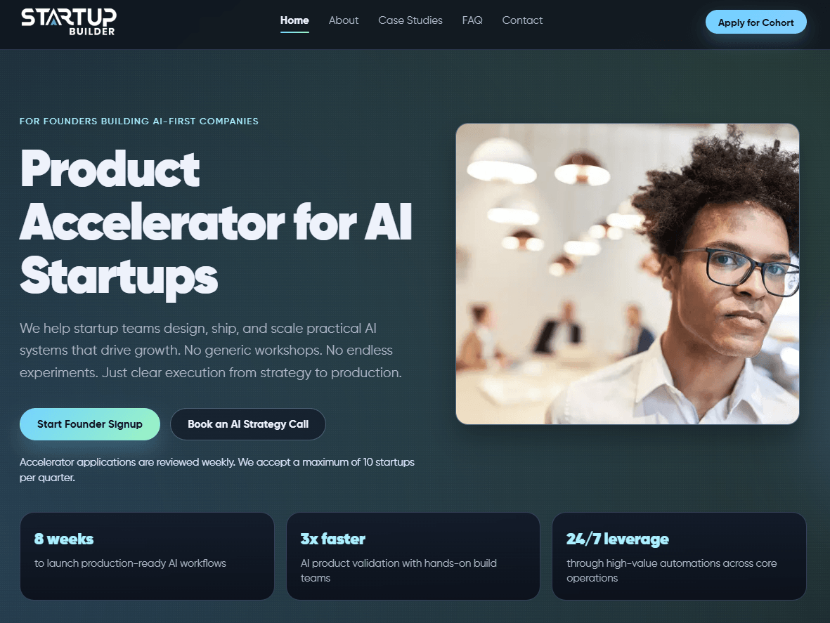 startupbuilder homepage