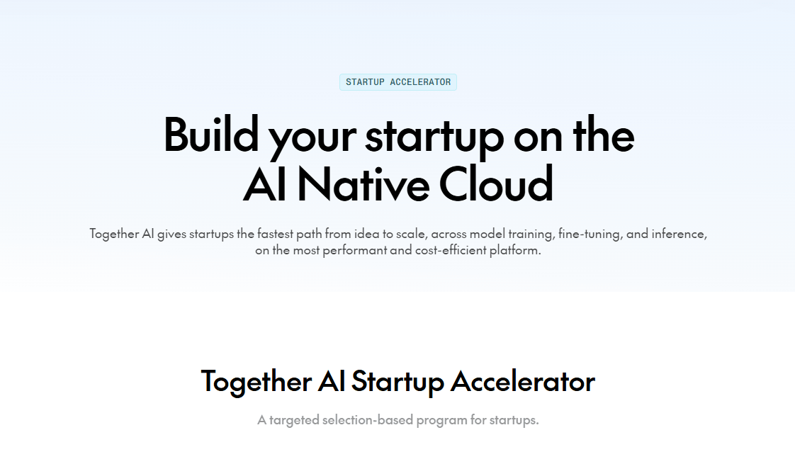 together ai homepage