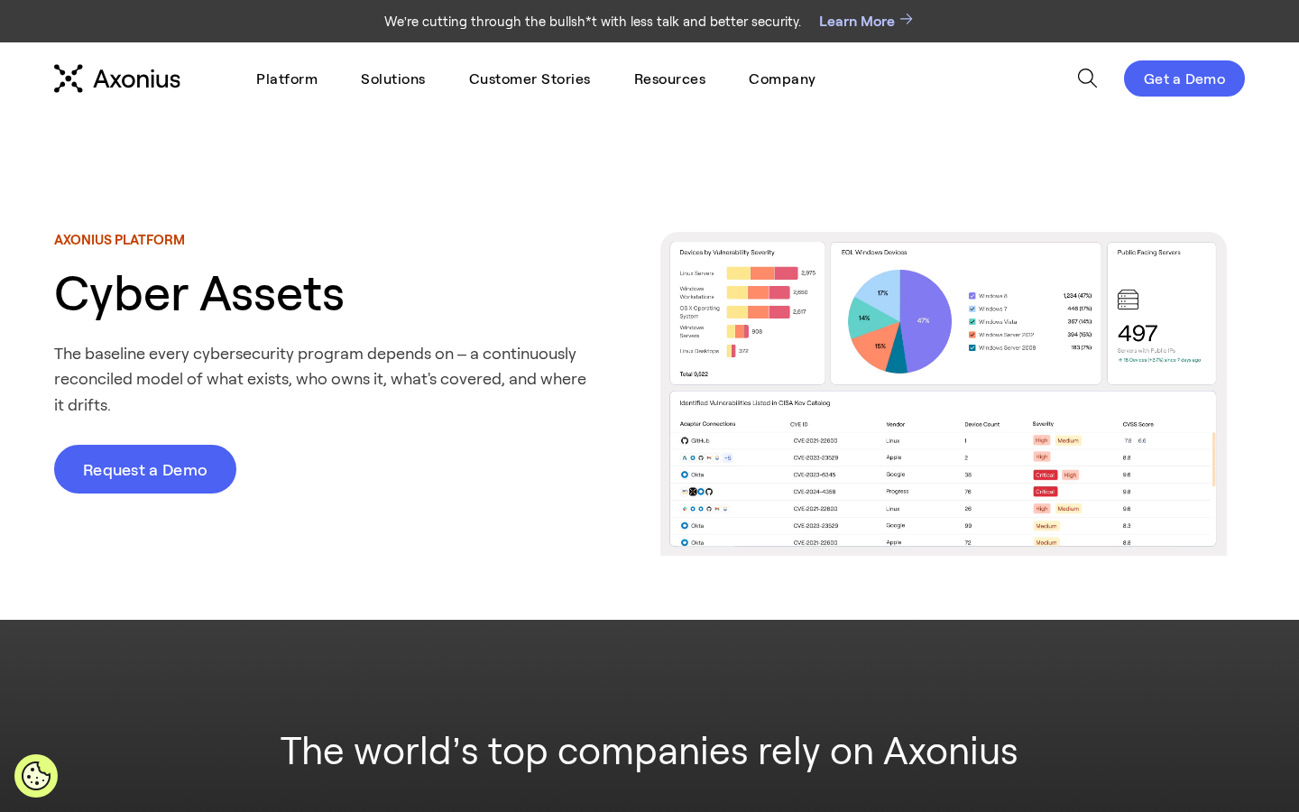 axonius homepage