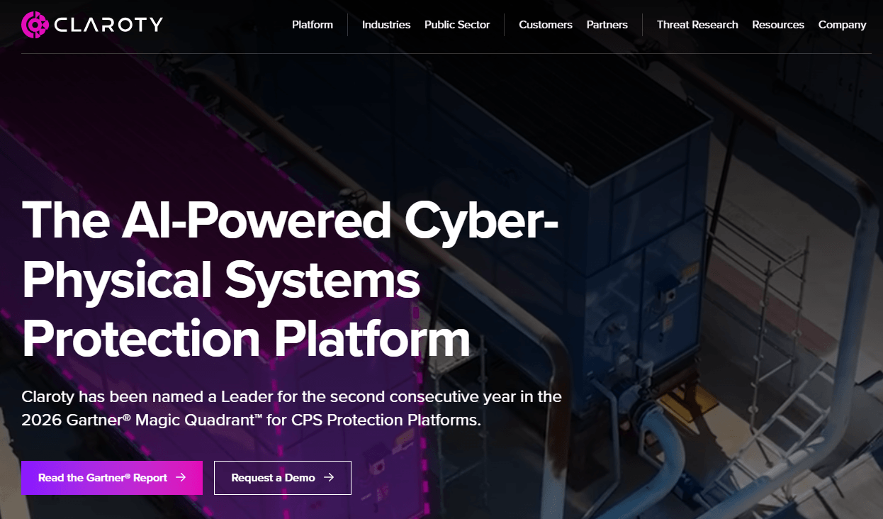 claroty homepage