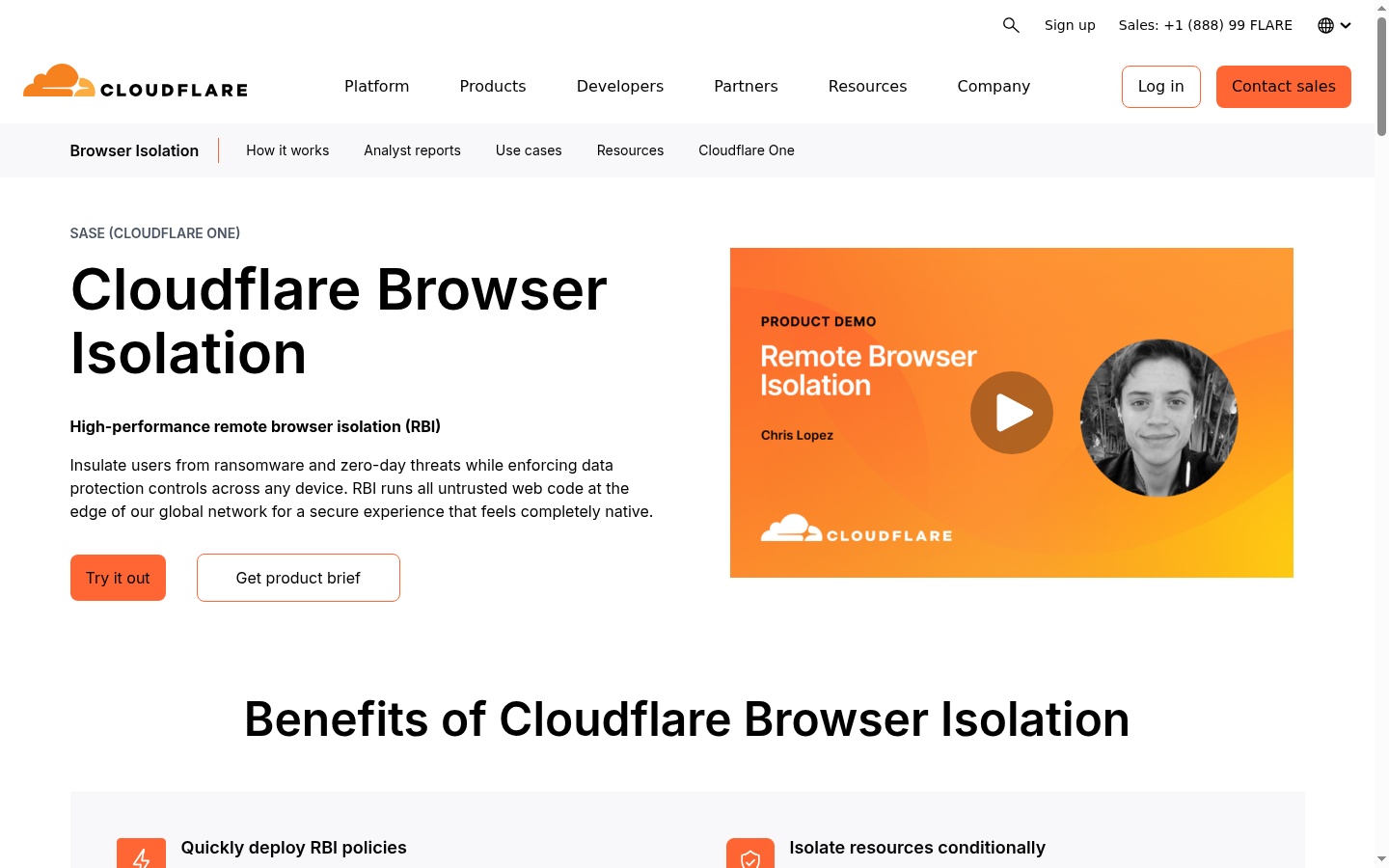 Cloudflare Browser Isolation