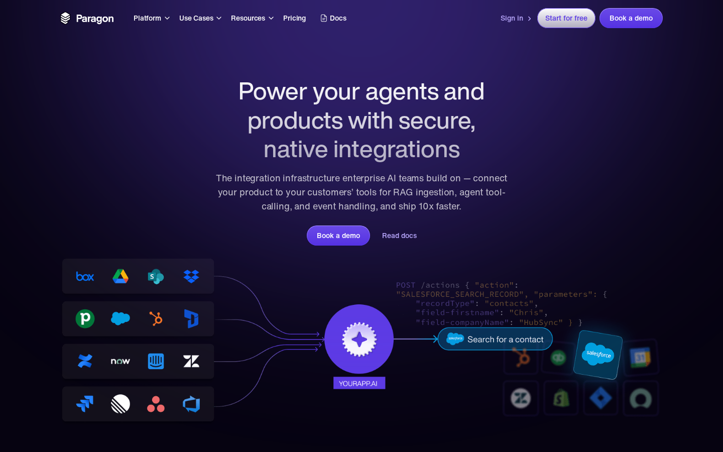Paragon homepage