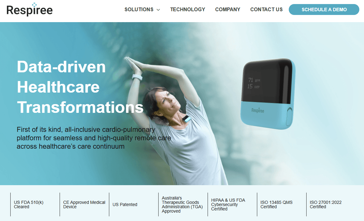 respiree homepage