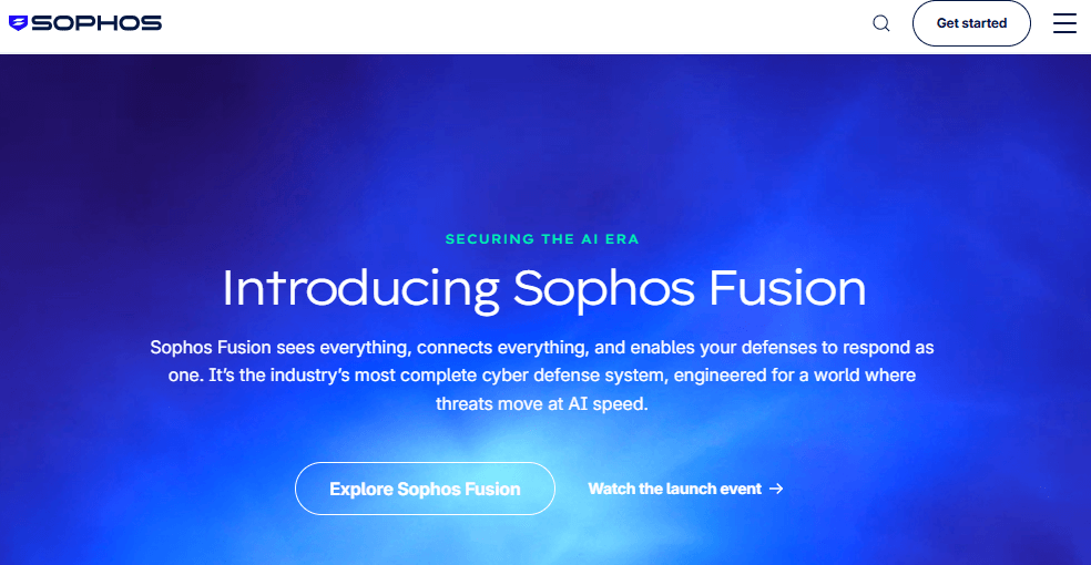 sophos homepage