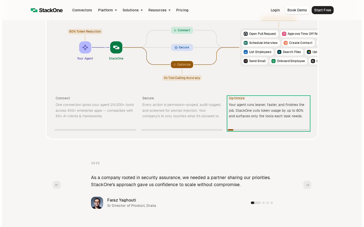 StackOne homepage
