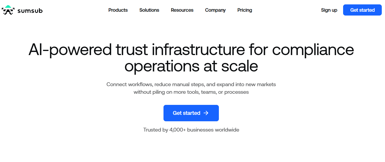 sumsub homepage