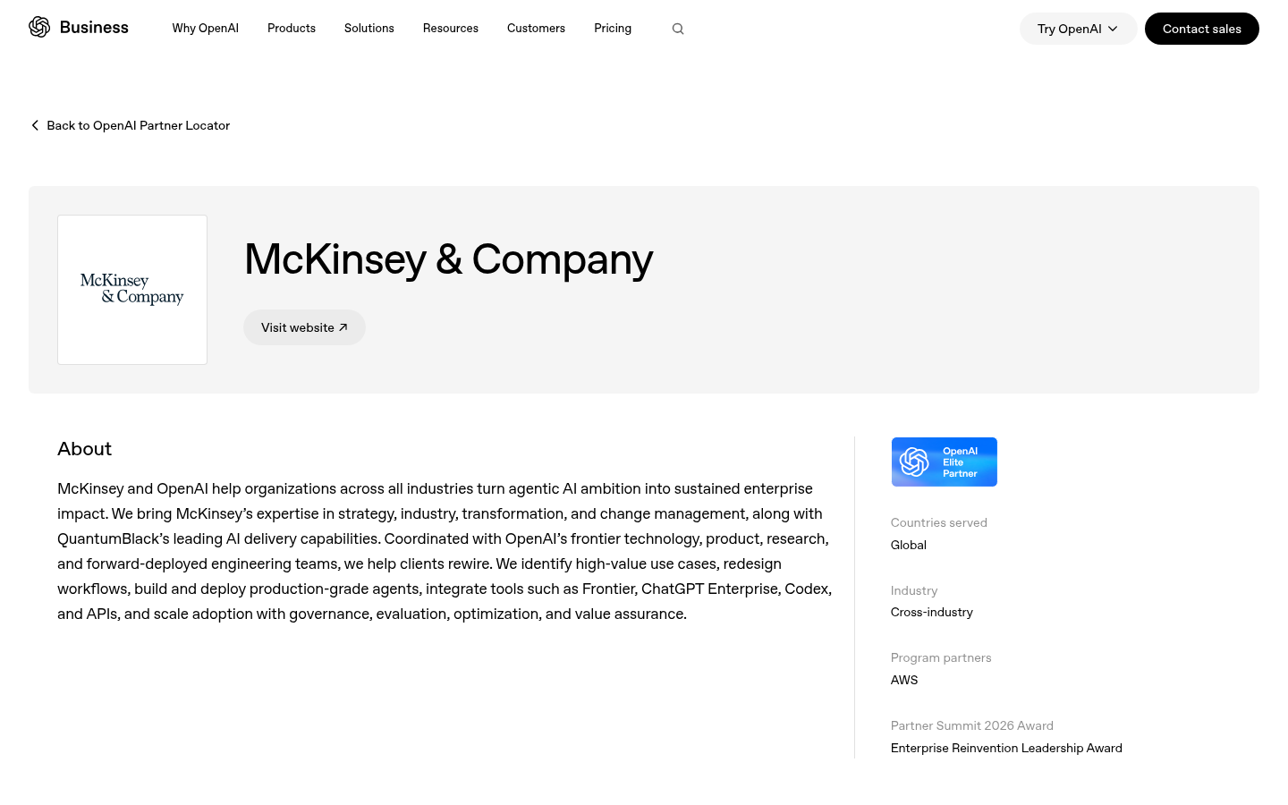 McKinsey (QuantumBlack)